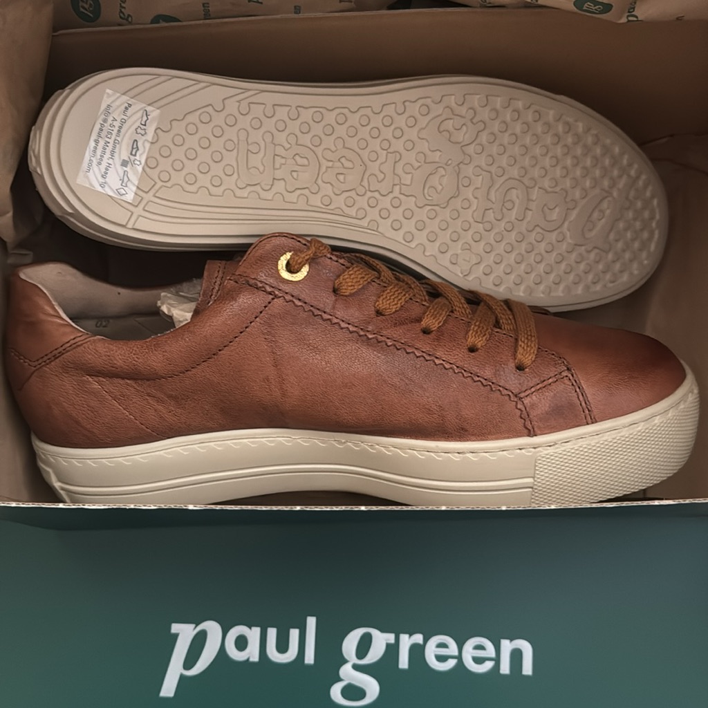 Low Top Platform Sneakers Premium Brown Leather. Women’s Us Sizes
